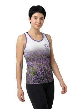 Lavande Sleeveless T-shirt Multicolor M Women - OTSO - FashionsVida