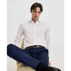Camisa de hombre elástica lisa