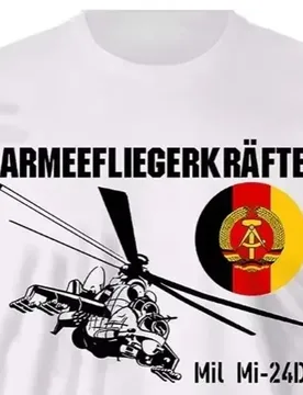 Mi -24D NVA Combat Helicopter Army Aircraft Force Summer Cotton O-Collar Short Sleeve T-shirt - Aliexpress - FashionsVida