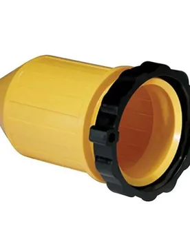 Female Connector With Easy Lock Ring 50a 125v Yellow One Size unisex - Marinco - FashionsVida