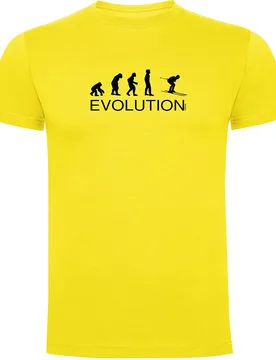 T-shirt à Manches Courtes Evolution Ski Yellow 3XL - Kruskis - FashionsVida