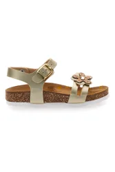 Sandali oro con fiore glitter 257A007SR 26