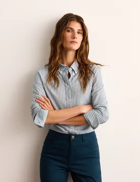 Camisa de manga larga estampada de mujer - Lloyd's - FashionsVida