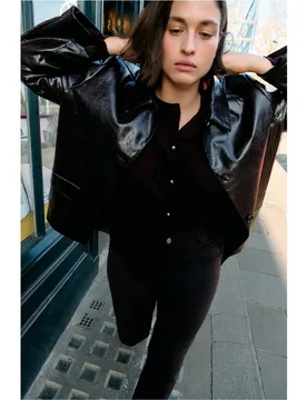 Cárdigan de viscosa liso de mujer - Couchel - FashionsVida