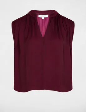 Blusa de mujer con escote pico - Morgan - FashionsVida