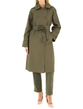 Trench in cotone VERDE MILITARE 46 - Pennyblack - FashionsVida