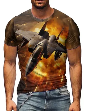 New Outdoor Travel Men's 3D Printed Short-Sleeve T-Shirt - Full-Body Print Men's 3D Top - Aliexpress - FashionsVida