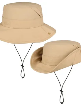 Uni Bucket Mesh Cloth Hat by - beige - Female - Size: L (58-59 cm) - Jack Wolfskin - FashionsVida