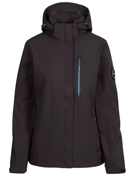 Womens/ladies Katya Dlx Waterproof Jacket (Dark Grey) - Size Large - Trespass - FashionsVida