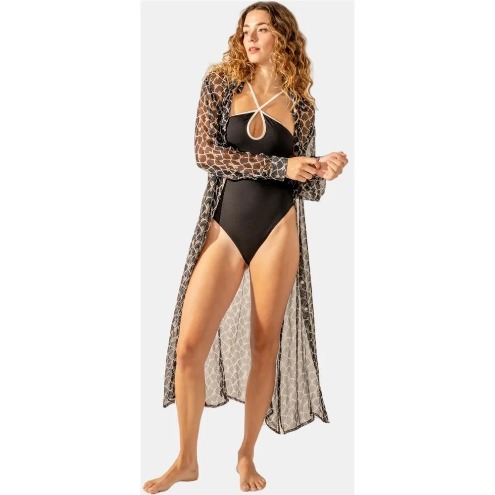 Túnica de viscosa con estampado geométrico - Abbacino - FashionsVida