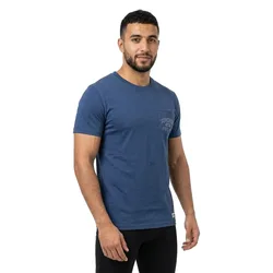 Maglietta A Maniche Corte Vintage Prep Pocket Relaxed Fit Bay Blue XL