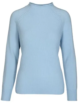 Stehbund-Pullover, 1/1 Arm,uni female - 48 - FashionsVida
