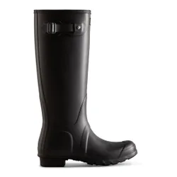 Womens Original Tall Wellington Boots In Black Rubber - Size Uk 9