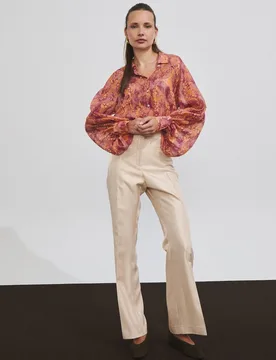 Camisa de mujer con estampado abstracto - Hannibal Laguna Collection - FashionsVida
