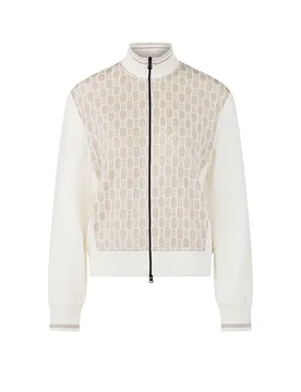 Sudadera con cremallera crema 42 - Marc cain - FashionsVida
