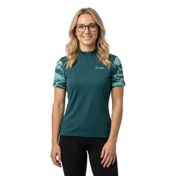 Maglia A Maniche Corte Luna Half Zip Forest
