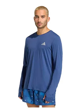 Maglietta A Maniche Lunghe Adi365 Running Essentials Tech Indigo XL - Adidas - FashionsVida