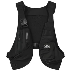 Unisex Tactical Outdoor Cargo Pocket Vest Functional Sleeveless Gilet Spring Autumn Casual Multi Pocket Waistcoat Fashion