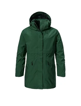 Parka de invierno para mujer Malkay con capucha verde oscuro 40 - Schöffel - FashionsVida