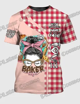 PLstar Cosmos Baker Life Personalized Name 3D Printed Mens T-shirt Summer Unisex Casual Tee Shirt Gift For Cake Lover DW215 - Aliexpress - FashionsVida