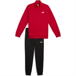 Mens Ess Poly Suit Cl Tracksuit In Red - Size Small