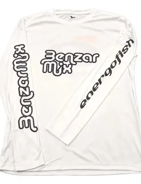 Logo Long Sleeve T-shirt White XL Men - Benzar Mix - FashionsVida