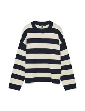 VMSILJE LS O-NECK BOXY PULLOVER NOO female - XS - FashionsVida