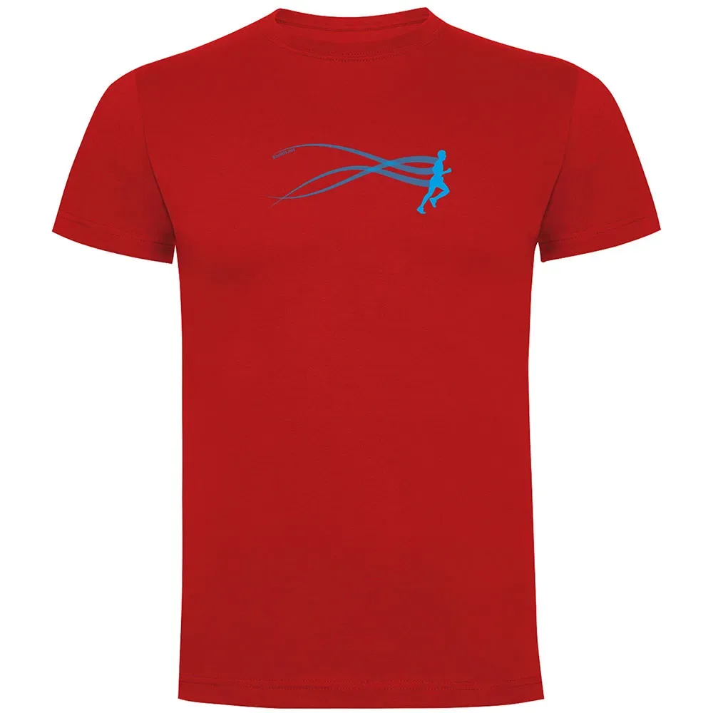Run Estella Short Sleeve T-shirt Red L Men - Kruskis - FashionsVida