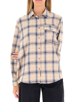 VICOLO Camicia a quadri BEIGE M - VICOLO - FashionsVida