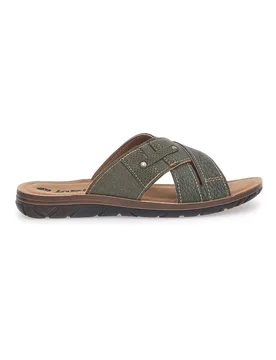 Ciabatte verdi incrociate comfort 09 VT 42 - Inblu - FashionsVida