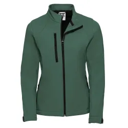 Womens/ladies Soft Shell Jacket (Bottle Green) - Size 2xl