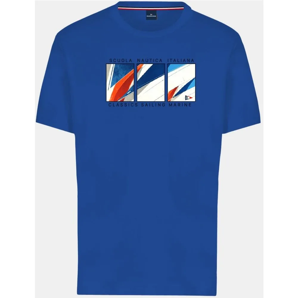 Camiseta de hombre de manga corta - Scuola Nautica - FashionsVida