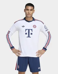 Mens Maglia A Maniche Lunghe Away Authentic Fc Bayern München 26/27 - Bianco, bianco bianco Uomo taglia S