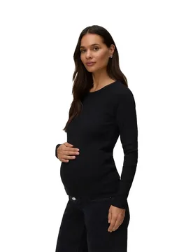 T-shirt à Manches Longues Chloe Maternity 2 Unités Black / Snow White XL - Vero moda - FashionsVida