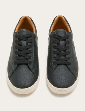 M&S Cupsole Trainers Black female - M&S - FashionsVida