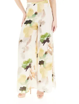 Pantalone in fantasia CHAMPAGNE 44 - CHARM'S COUTURE - FashionsVida