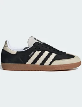 SAMBA OG W 42 2/3 Core Black / Wonder White / Silver Metallic - Adidas - FashionsVida