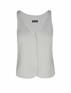 EMPORIO ARMANI Gilet grau 38 damen - Giorgio Armani - FashionsVida