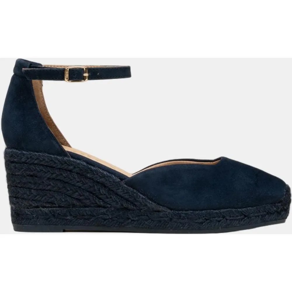 Alpargatas de cuña monocromáticas en piel - Gaimo - FashionsVida