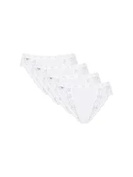Slip TAI CHIC 4-er weiss weiss 38 Damen