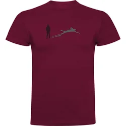 Shadow Swim Short Sleeve T-shirt Dark Red M Men