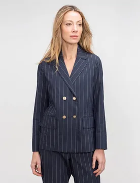 Blazer de mujer con bolsillos y cuatro botones - Lasserre - FashionsVida
