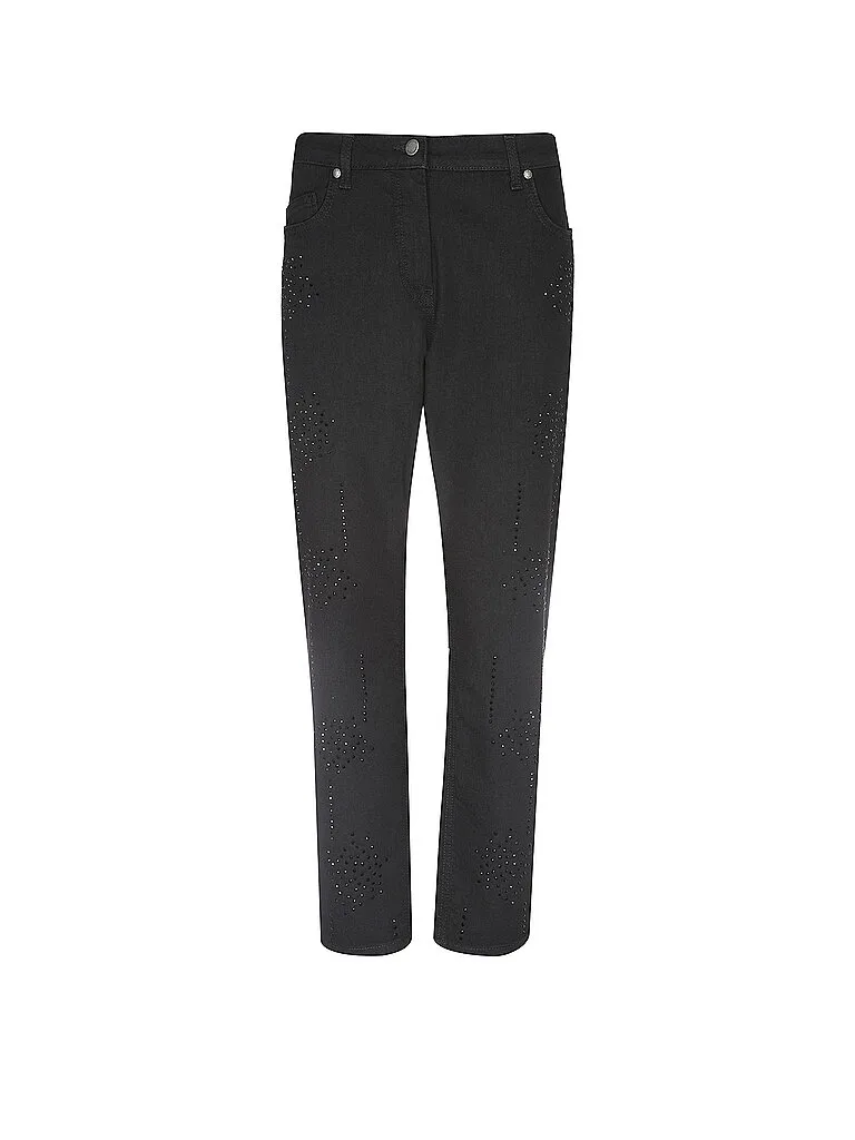Jeans Straight Fit nero 46 - Doris Streich - FashionsVida