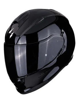 Casco Integrale Exo-491 Solid Nero Lucido - Scorpion - FashionsVida