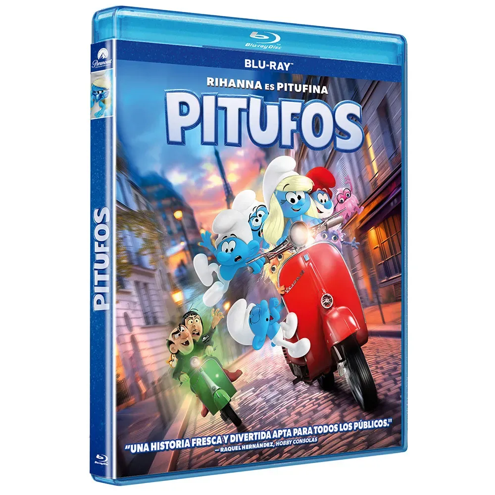 Blu-ray Pitufos Blue / White One Size unisex - Divisa - FashionsVida