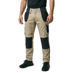 Pantalon De Travail Unique 14031 Hanging Pockets Big Light Khaki / Black 60