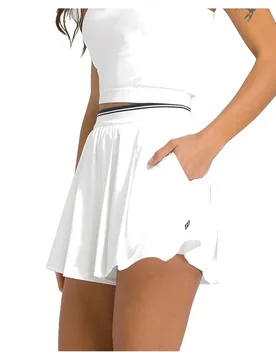 Velocity Pleated Lined Shorts Bright White XS - Wilson - FashionsVida