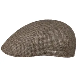 Texas Fine Herringbone Flat Cap by - beige - Herren - Size: XL (60-61 cm)