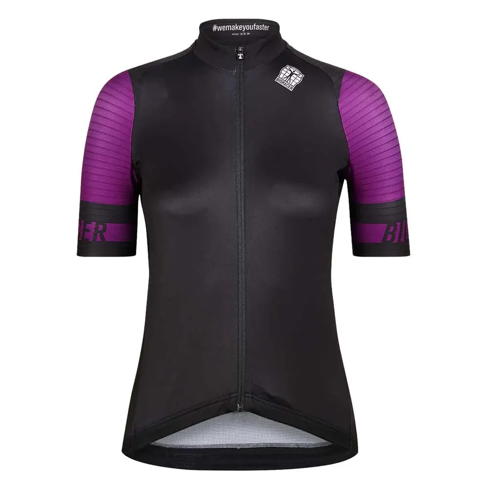 Maglia A Maniche Corte Icon Classic Black / Deep Purple - Bioracer - FashionsVida