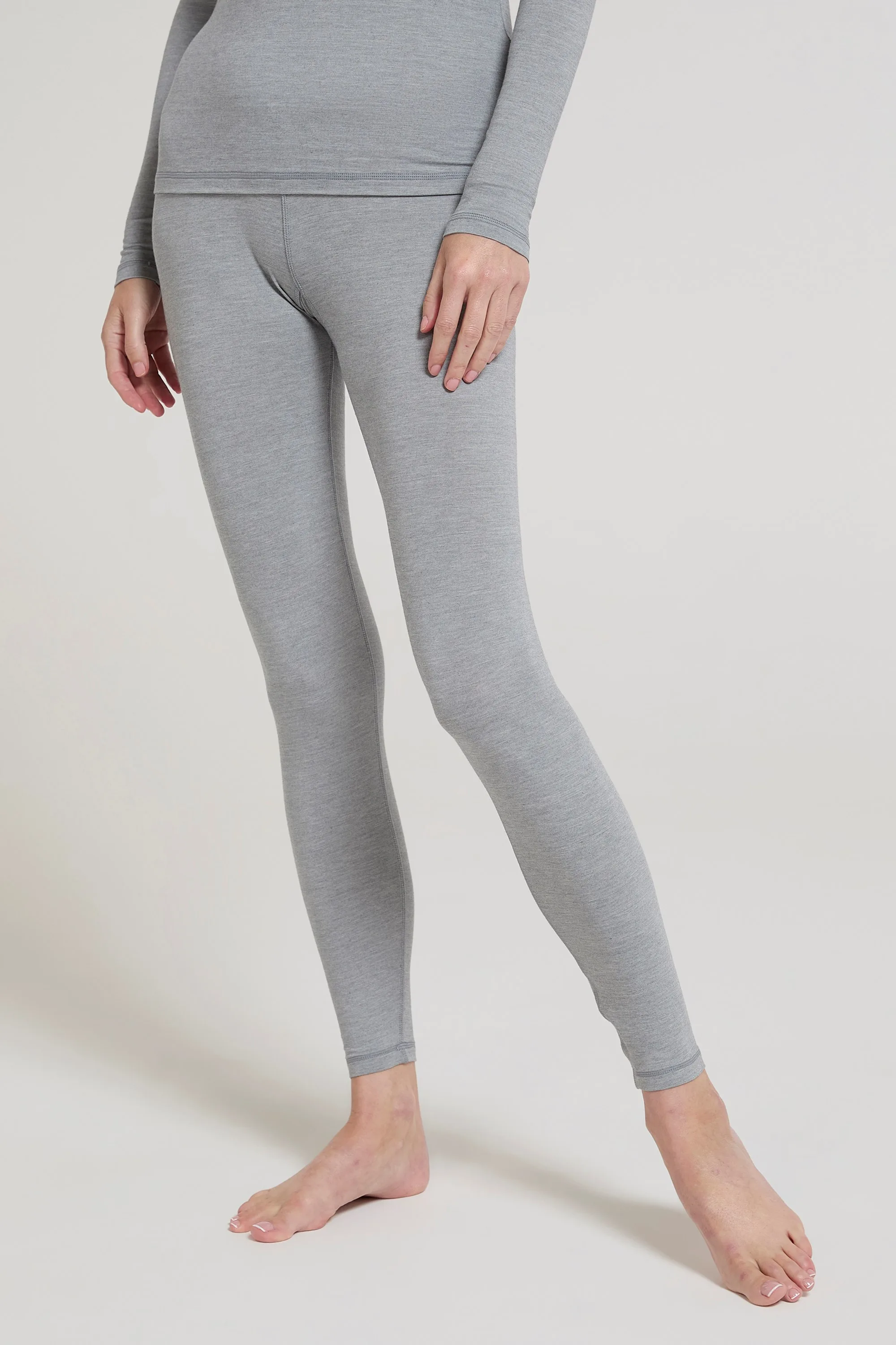 Keep The Heat Womens Baselayer Pants - Grey - Grey - Size: 6 - Mountain Warehouse - FashionsVida
